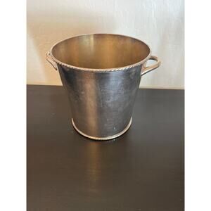 Vintage pottery, barn, silver plated, champagne/ice bucket